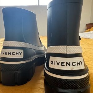 Givenchy black rain boots